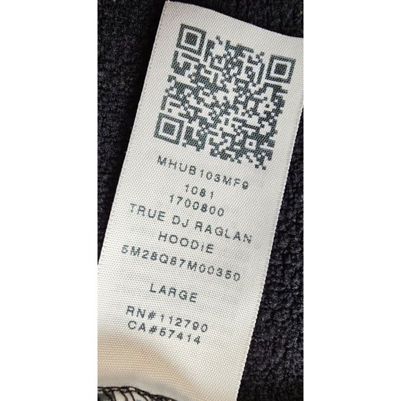 True Religion Jacket Women's Large Black Red Bleach Splatter Distressed Logo - Picture 13 of 15